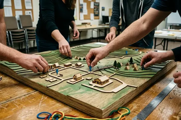 Interactive Map Exercise for Understanding Camp Infrastructure